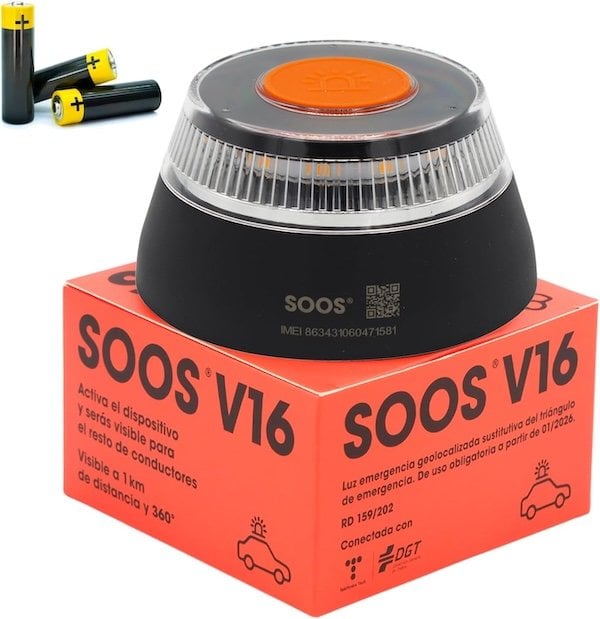 SOOS Luz Emergencia Coche